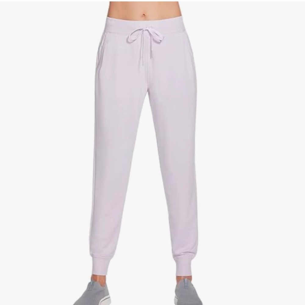 NWT SKECHERS GO LOUNGE WEAR JOGGER PANTS LAVENDER SOFT LEISUREWEAR LIGHT SMALL